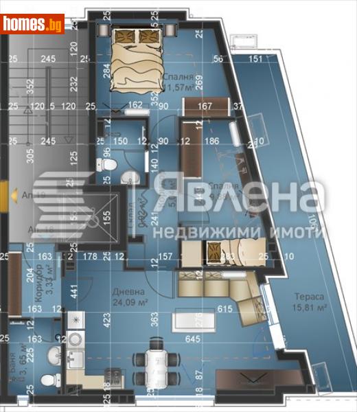 Тристаен, 110m² -  Люлин Център, София - Апартамент за продажба - ЯВЛЕНА - 110911714