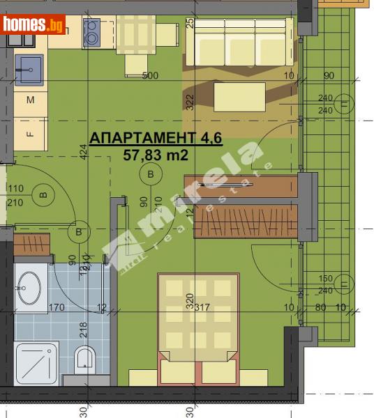 Двустаен, 58m² - София, София - град - Апартамент за продажба - МИРЕЛА - 110942544