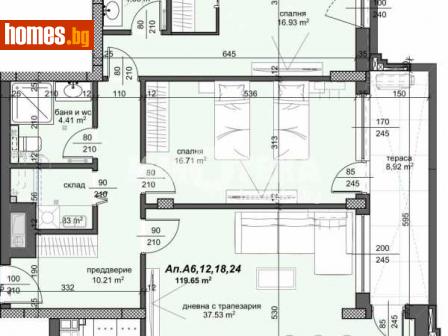 Тристаен, 142m² - Апартамент за продажба - 111033788