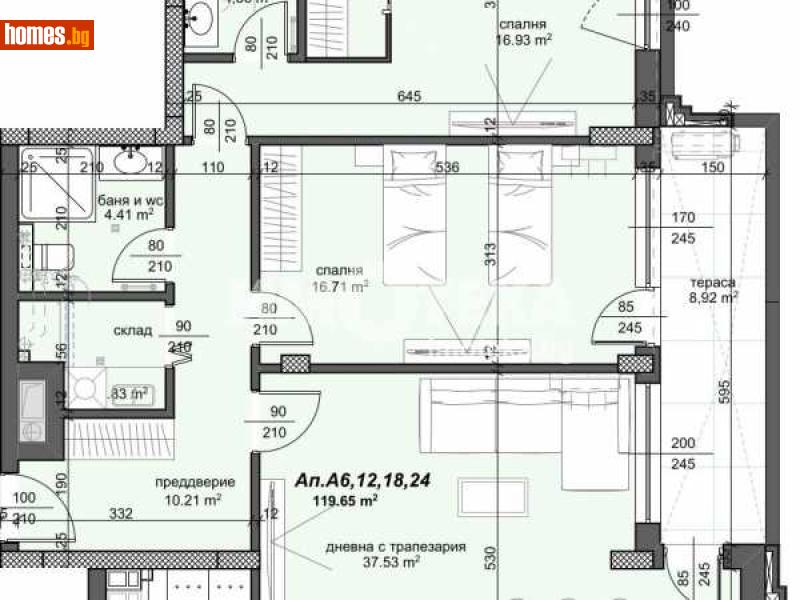 Тристаен, 142m² - Жк. Тракия, Пловдив - Апартамент за продажба - ИМОТЕКА АД - 111033788