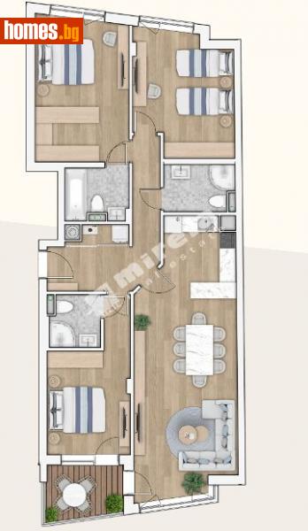 Четиристаен, 149m² - Кв. Кръстова Вада, София - Апартамент за продажба - МИРЕЛА - 111049993