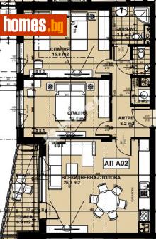 Тристаен, 105m² - Апартамент за продажба - 111050100