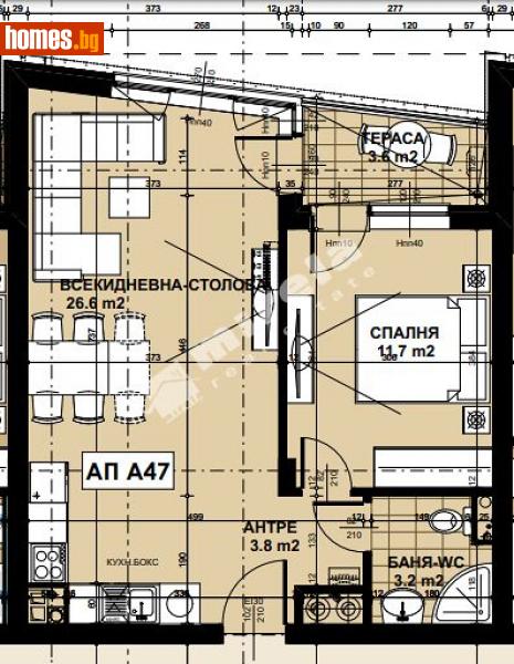 Двустаен, 69m² - Кв. Кръстова Вада, София - Апартамент за продажба - МИРЕЛА - 111050107