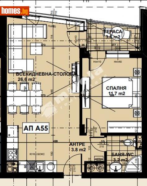 Двустаен, 69m² - Кв. Кръстова Вада, София - Апартамент за продажба - МИРЕЛА - 111050149