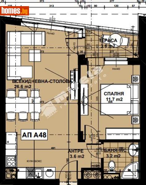 Двустаен, 69m² - Кв. Кръстова Вада, София - Апартамент за продажба - МИРЕЛА - 111050170