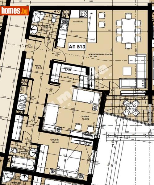 Тристаен, 122m² - Кв. Кръстова Вада, София - Апартамент за продажба - МИРЕЛА - 111050269