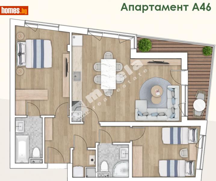 Тристаен, 113m² - Кв. Кръстова Вада, София - Апартамент за продажба - МИРЕЛА - 111050284