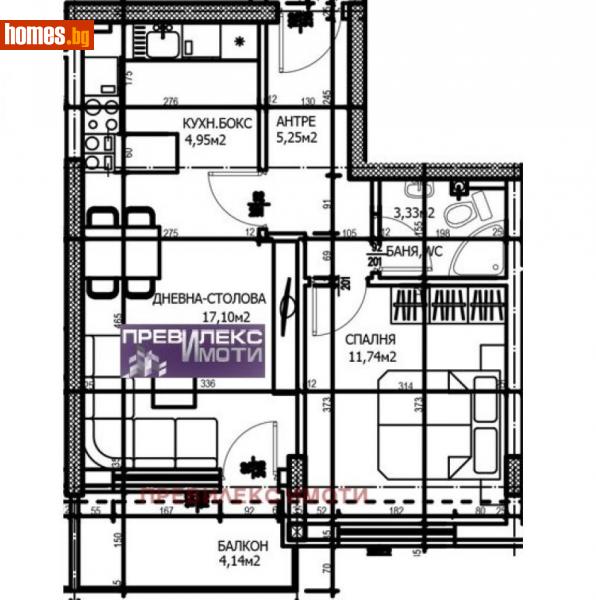 Двустаен, 65m² - Жк. Тракия, Пловдив - Апартамент за продажба - Превилекс имоти ЕООД - 111067303
