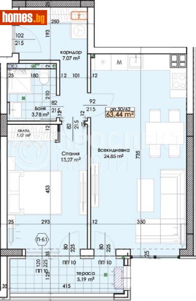 Двустаен, 75m² - Жк. Тракия, Пловдив - Апартамент за продажба - Проспект Имоти  - 111068523