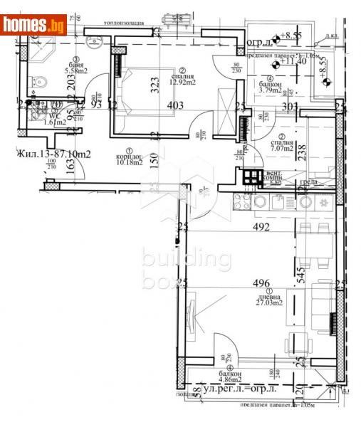 Тристаен, 121m² -  Център, Варна - Апартамент за продажба - Билдинг Бокс - 111117937