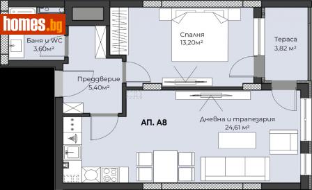 Двустаен, 72m² - Апартамент за продажба - 111136605