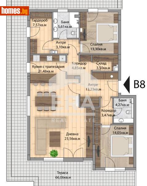 Тристаен, 226m² - Кв. Симеоново, София - Апартамент под наем - ЕРА София Тренд - 111152447