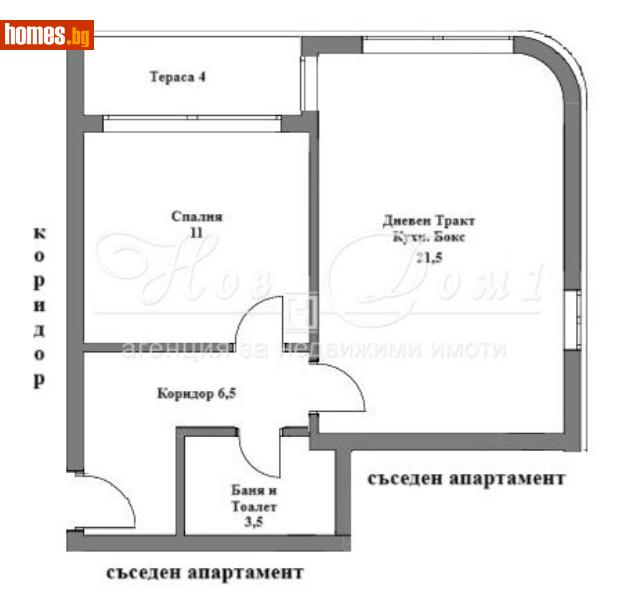 Двустаен, 64m² -  Окръжна Болница, Варна - Апартамент за продажба - Нов дом 1 - 111156692