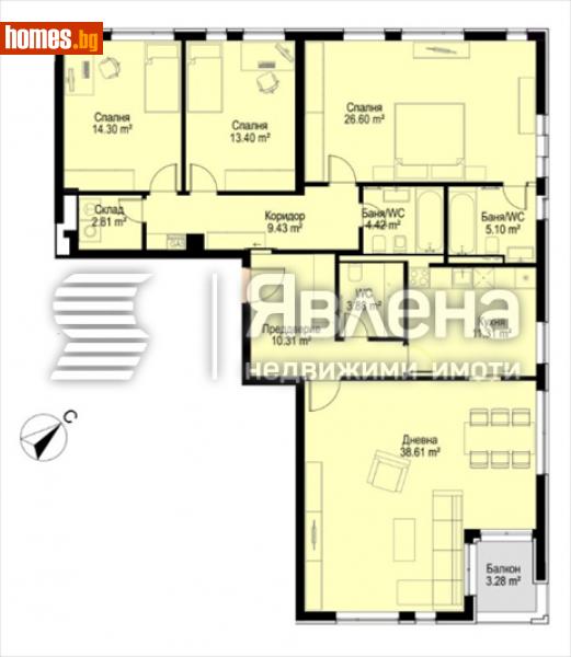 Четиристаен, 187m² - Кв. Бояна, София - Апартамент за продажба - ЯВЛЕНА - 111165465