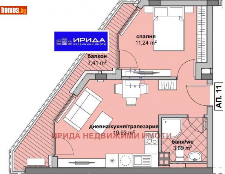 Двустаен, 60m² - Жк. Люлин 6, София - Апартамент за продажба - Ирида - 111204295