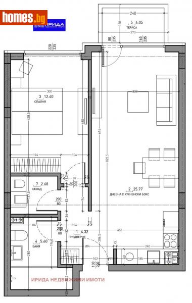 Двустаен, 80m² - Кв. Малинова Долина, София - Апартамент за продажба - Ирида - 111204814