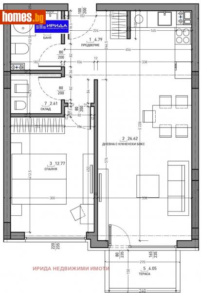 Двустаен, 76m² - Кв. Малинова Долина, София - Апартамент за продажба - Ирида - 111204816