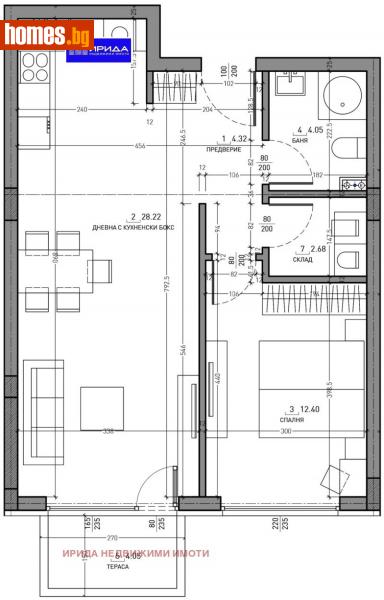 Двустаен, 79m² - Кв. Малинова Долина, София - Апартамент за продажба - Ирида - 111204817