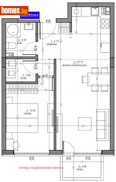 Двустаен, 77m² - Кв. Малинова Долина, София - Апартамент за продажба - Ирида - 111204840