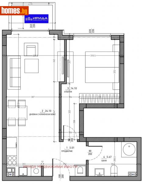 Двустаен, 73m² - Кв. Малинова Долина, София - Апартамент за продажба - Ирида - 111204843