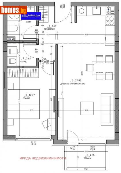 Двустаен, 78m² - Кв. Малинова Долина, София - Апартамент за продажба - Ирида - 111204846