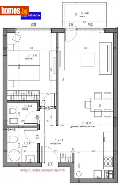 Двустаен, 77m² - Кв. Малинова Долина, София - Апартамент за продажба - Ирида - 111204848