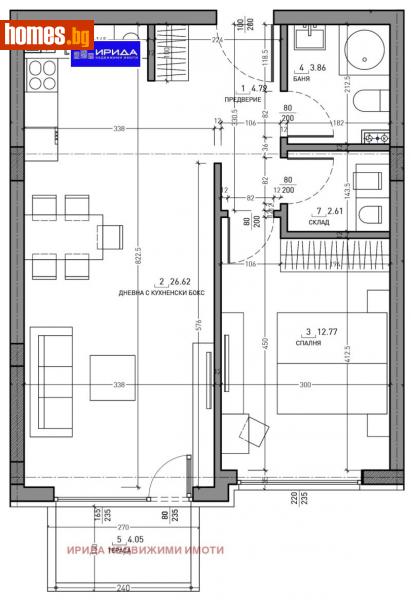 Двустаен, 76m² - Кв. Малинова Долина, София - Апартамент за продажба - Ирида - 111204849