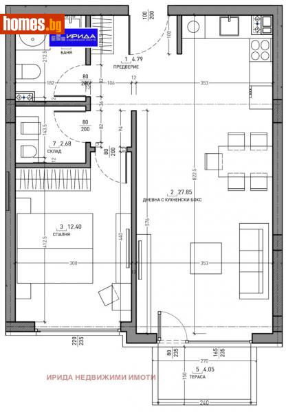 Двустаен, 78m² - Кв. Малинова Долина, София - Апартамент за продажба - Ирида - 111204850