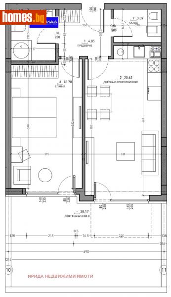 Двустаен, 71m² - Кв. Малинова Долина, София - Апартамент за продажба - Ирида - 111204852