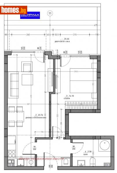 Двустаен, 67m² - Кв. Малинова Долина, София - Апартамент за продажба - Ирида - 111204853