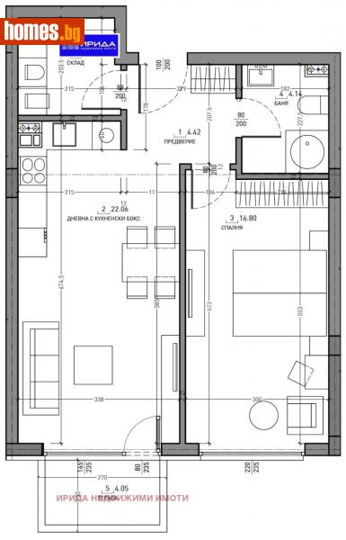 Двустаен, 77m² - Кв. Малинова Долина, София - Апартамент за продажба - Ирида - 111204854