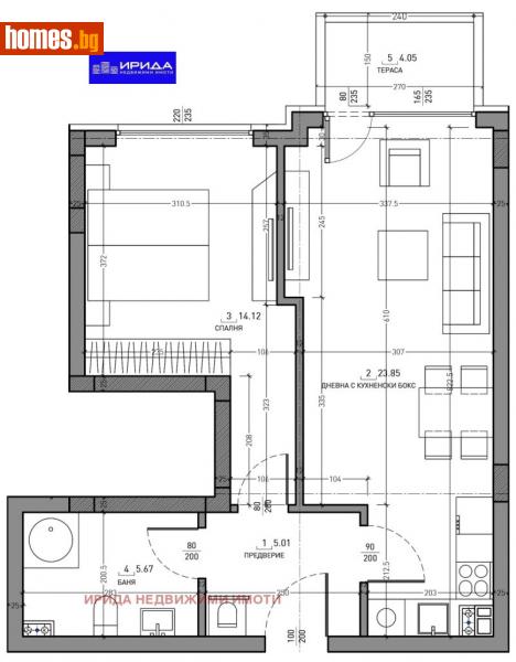 Двустаен, 74m² - Кв. Малинова Долина, София - Апартамент за продажба - Ирида - 111204862