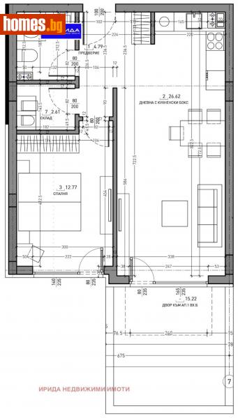 Двустаен, 72m² - Кв. Малинова Долина, София - Апартамент за продажба - Ирида - 111204866