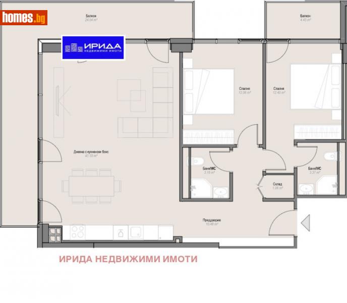 Тристаен, 148m² -  Оборище, София - Апартамент за продажба - Ирида - 111205107