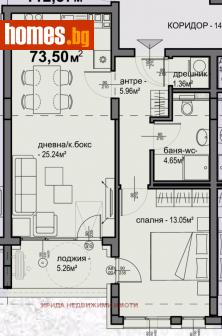 Двустаен, 73m² - Апартамент за продажба - 111205787