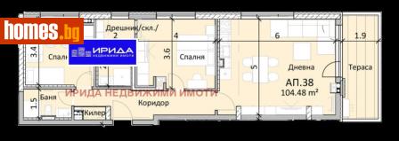 Тристаен, 118m² - Апартамент за продажба - 111205842