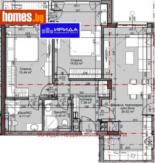 Тристаен, 102m² - Апартамент за продажба - 111206246