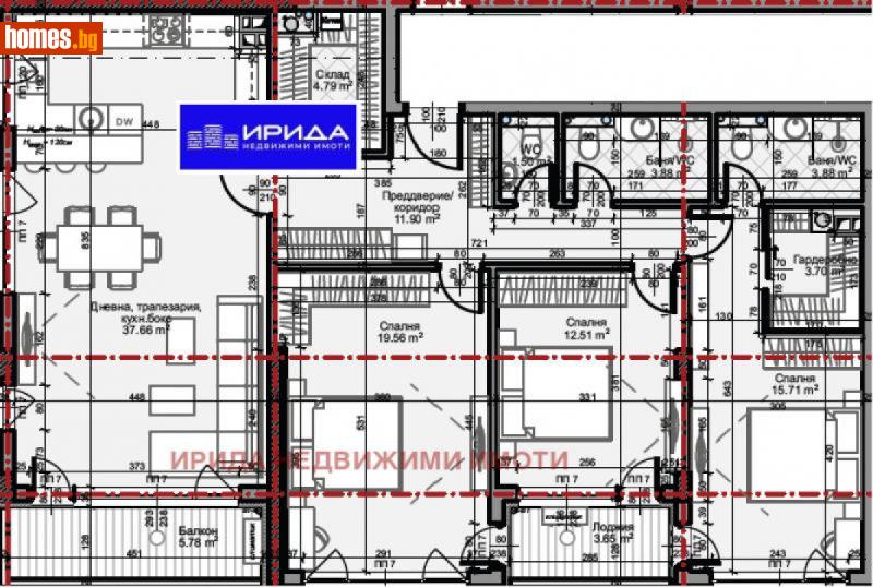 Многостаен, 168m² - Жк. Младост 4, София - Апартамент за продажба - Ирида - 111206274