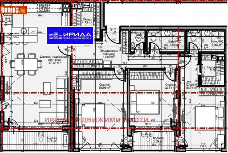 Четиристаен, 168m² - Жк. Младост 4, София - Апартамент за продажба - Ирида - 111206278