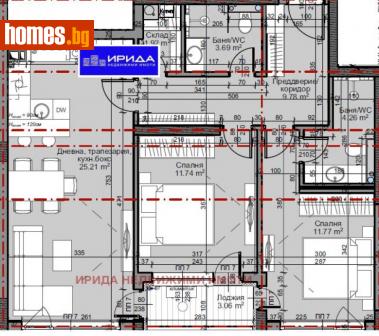 Тристаен, 99m² - Апартамент за продажба - 111206318