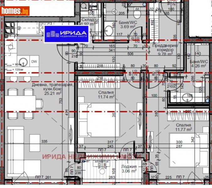 Тристаен, 99m² - Жк. Младост 4, София - Апартамент за продажба - Ирида - 111206318