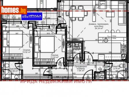 Тристаен, 113m² - Апартамент за продажба - 111206414