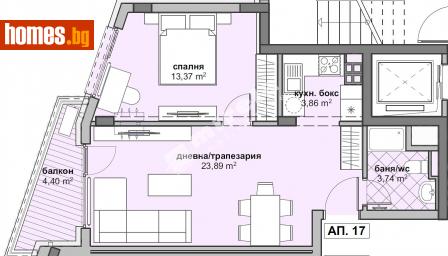 Двустаен, 68m² - Апартамент за продажба - 111281380