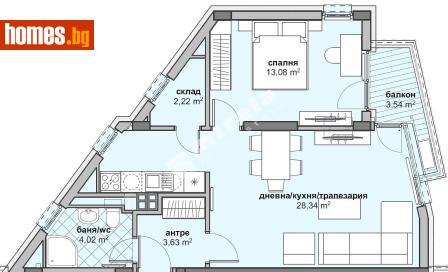 Двустаен, 82m² - Апартамент за продажба - 111281384