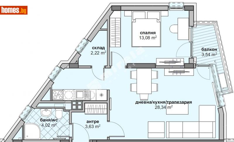 Двустаен, 82m² - София, София - град - Апартамент за продажба - МИРЕЛА - 111281384