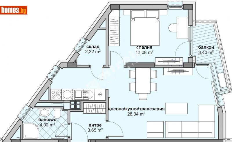 Двустаен, 81m² - София, София - град - Апартамент за продажба - МИРЕЛА - 111281389