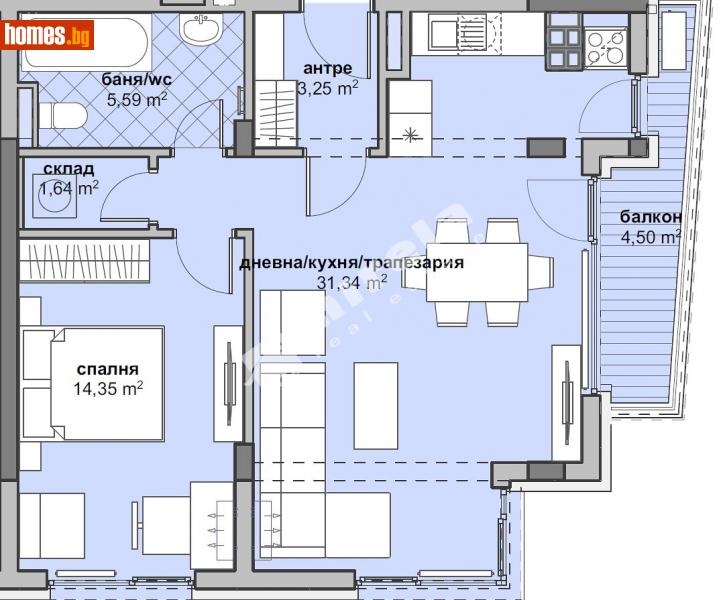 Двустаен, 87m² - София, София - град - Апартамент за продажба - МИРЕЛА - 111281393