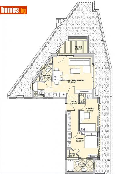 Тристаен, 100m² - София, София - град - Апартамент за продажба - МИРЕЛА - 111281397