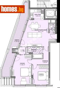 Тристаен, 126m² - Апартамент за продажба - 111281398