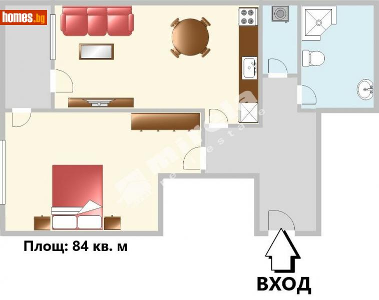 Двустаен, 84m² - Кв. Витоша, София - Апартамент за продажба - МИРЕЛА - 111299148